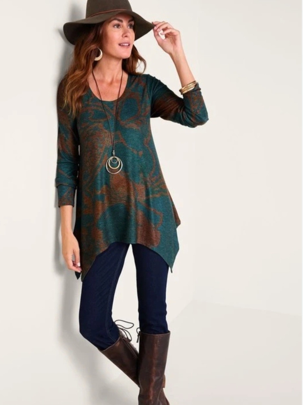 Soft Surroundings  Abstract Asymmetric Tunic